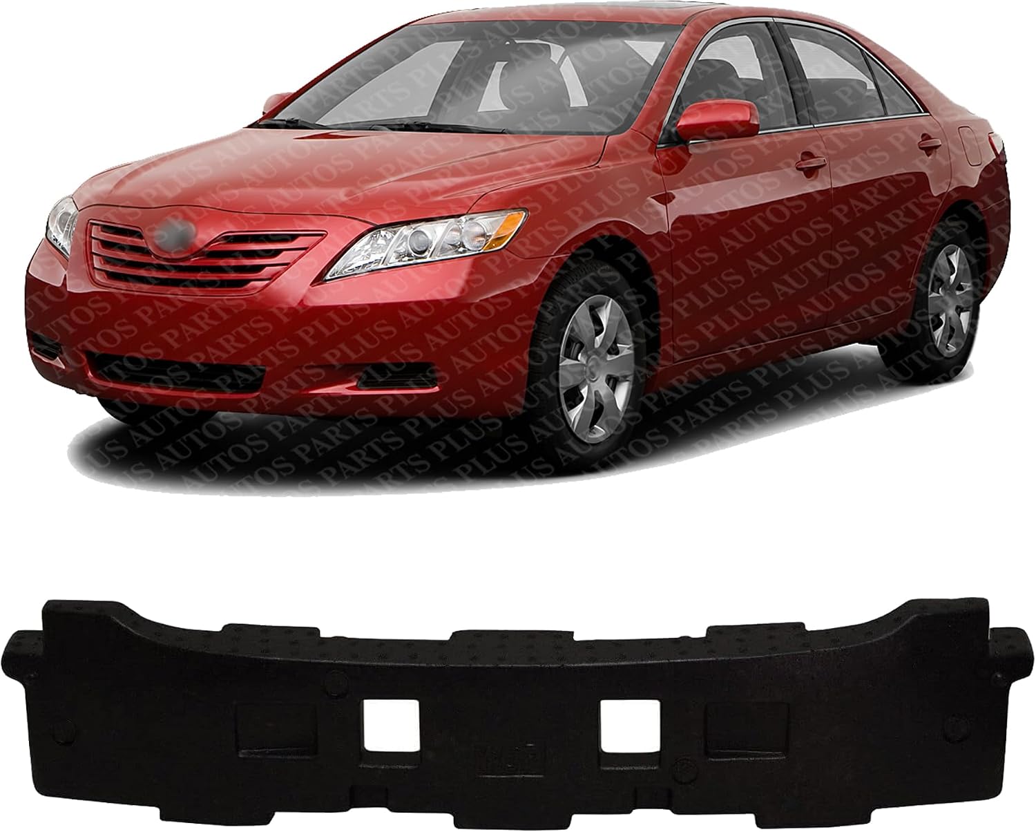Front Bumper Impact Absorber Plastic Direct Replacement Compatible With 2007-2009 Toyota Camry TO1070146 5261106050