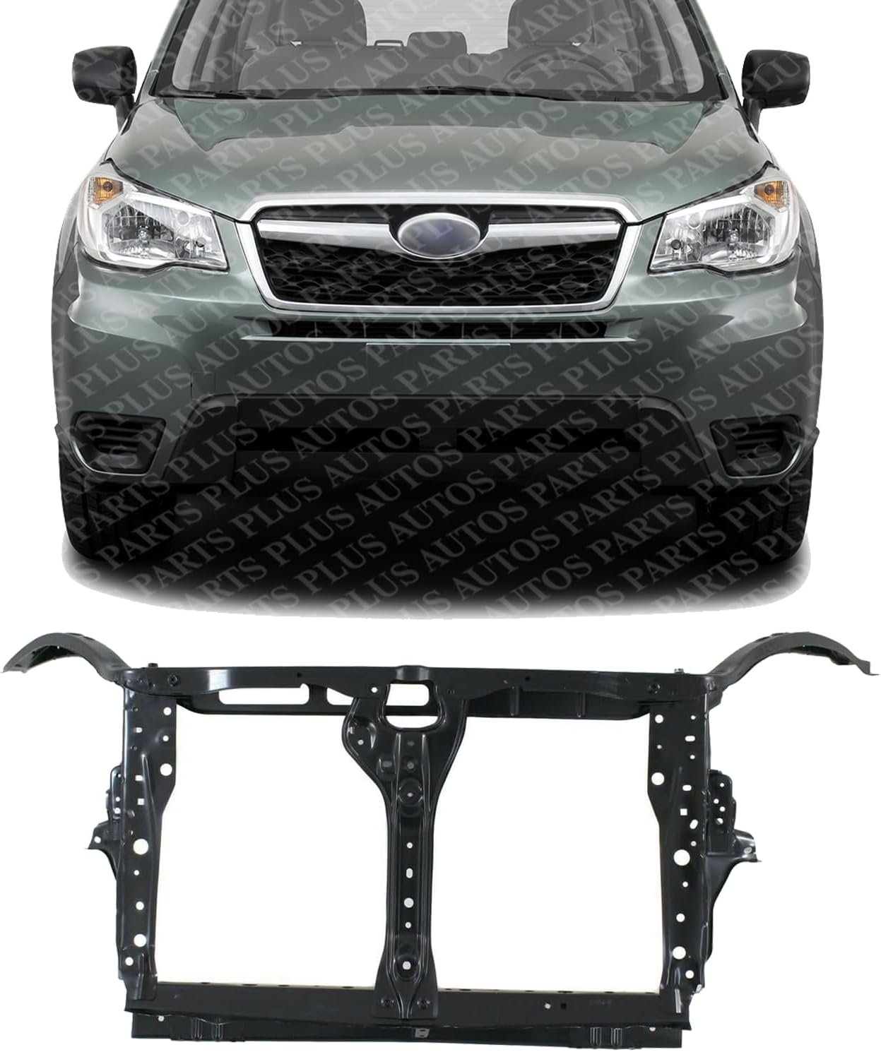Front Radiator Support Assembly Steel Direct Replacement Compatible With 2014-2018 Subaru Forester SU1225147 53029SG0019P