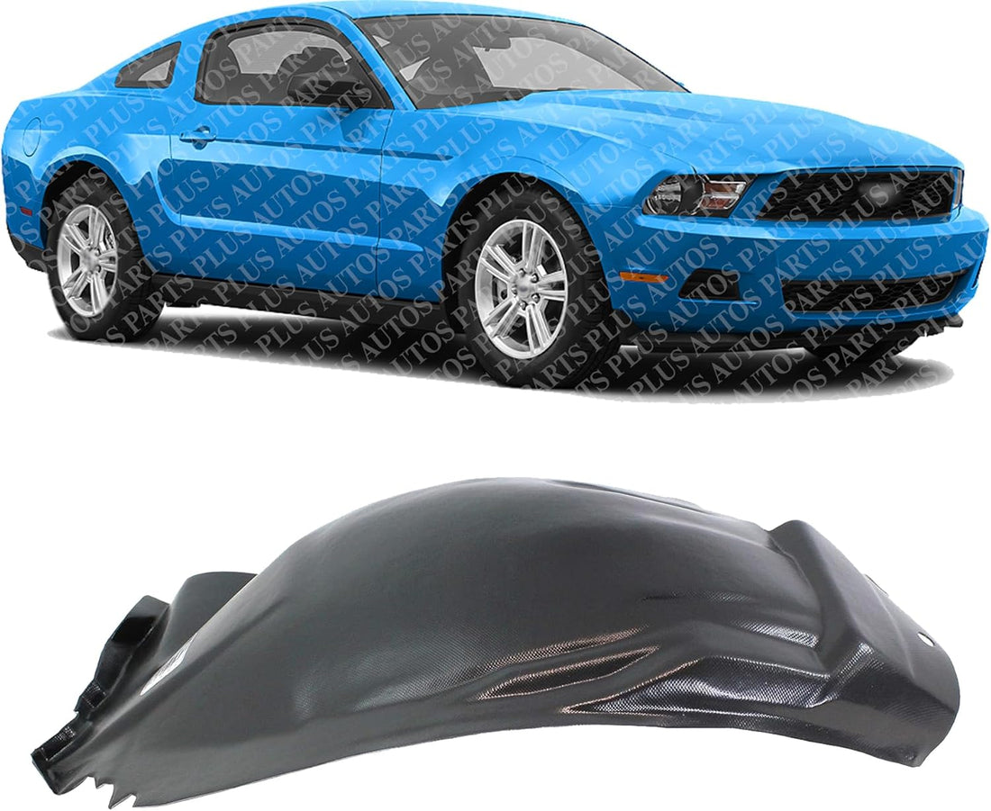 Front Fender Liner Rear Section Right Passenger Side Direct Replacement Compatible With 2010-2014 Ford Mustang FO1249142 AR3Z16102B