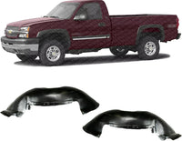 Set Of 2 Front Fender Liner Left Driver & Right Passenger Side Direct Replacement Compatible With 2001-2006 Chevrolet Silverado/GMC Sierra 2500 3500HD GM1249165 GM1248165 15268589