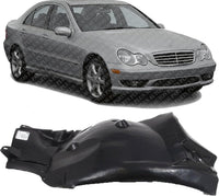 Front Fender Liner Rear Section Right Passenger Side Direct Replacement Compatible With 2001-2007 Mercedes Benz C-Class MB1249108 2038841222