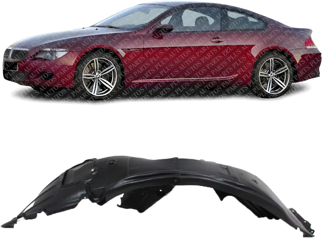 Front Section Fender Liner Left Driver Side Direct Replacement Compatible With 2004-2007 BMW 6-Series BM1250123 51717009715