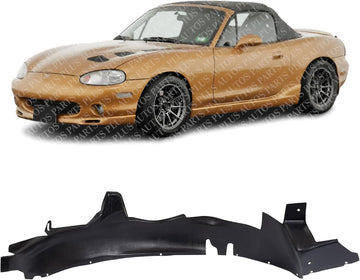 Front Fender Liner Left Driver Side Direct Replacement Compatible With 1997-2000 Pontiac Grand Prix GM1248132 10404539