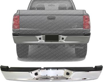 Step Bumper Assembly Chrome Steel Direct Replacement Compatible With 2005-2011 Dodge Dakota CH1103113 55077653AE
