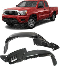 Set Of 2 Front Fender Liner Plastic Left Driver & Right Passenger Side Direct Replacement Compatible With 2012-2015 Toyota Tacoma TO1249176 TO1248176 5380504030 5380604030