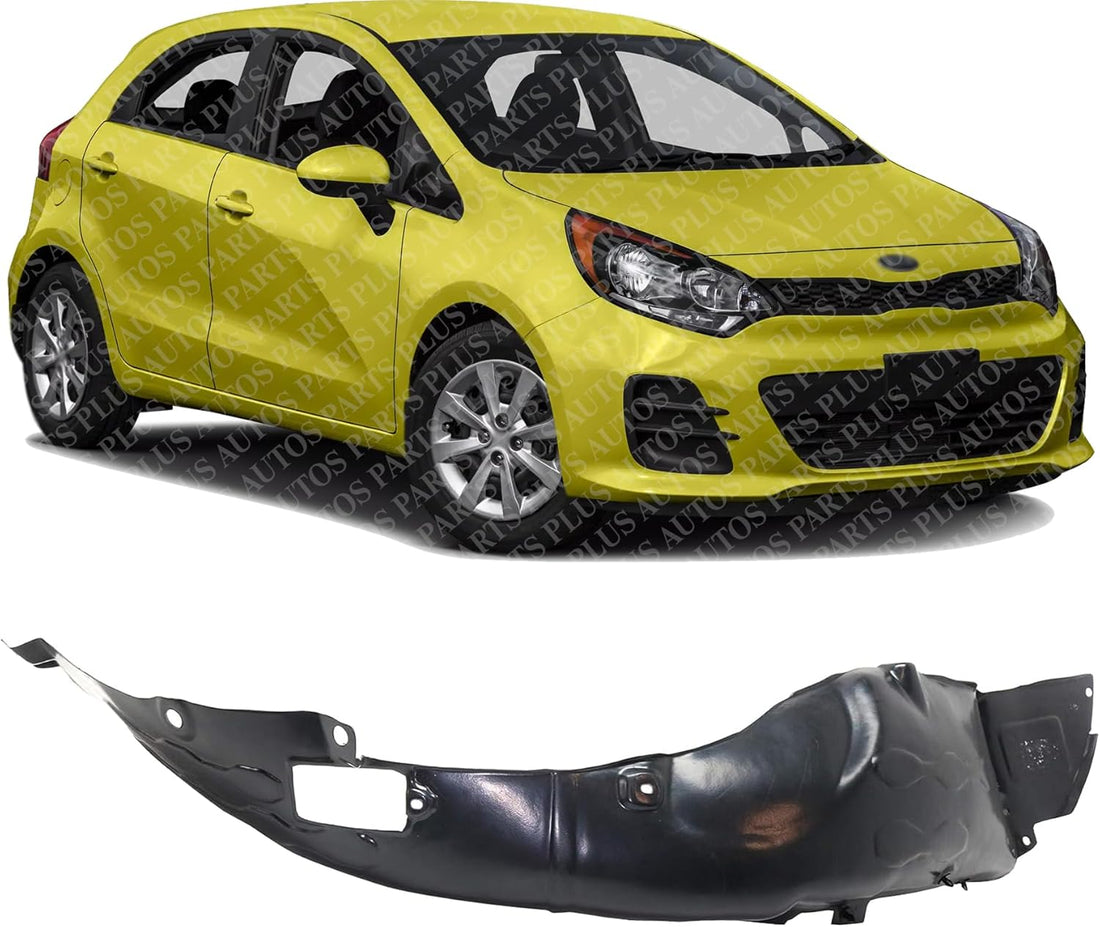 Front Fender Liner Right Passenger Side Direct Replacement Compatible With 2016-2017 Kia Rio KI1249149 868121W500