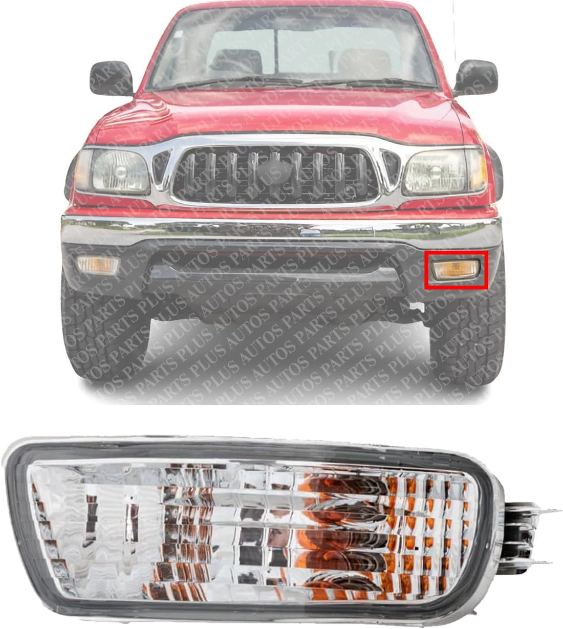 Front Signal Light Assembly Left Driver Side Direct Replacement Compatible With 2001-2004 Toyota Tacoma TO2530140 8152004080