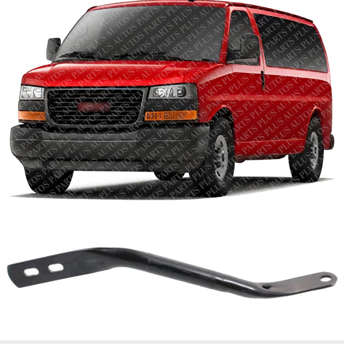 Front Bumper Bracket Left Driver Side Direct Replacement Compatible With 2003-2023 Chevrolet Express/GMC Savana GM1066151 25725663