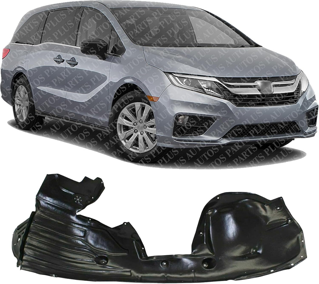 Front Fender Liner Right Passenger Side Direct Replacement Compatible With 2018-2023 Honda Odyssey HO1249179 74101THRA01