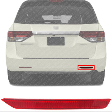 Rear Bumper Reflector Right Passenger Side Direct Replacement Compatible With 2011-2017 Honda Odyssey HO1185100 33505TK8A01