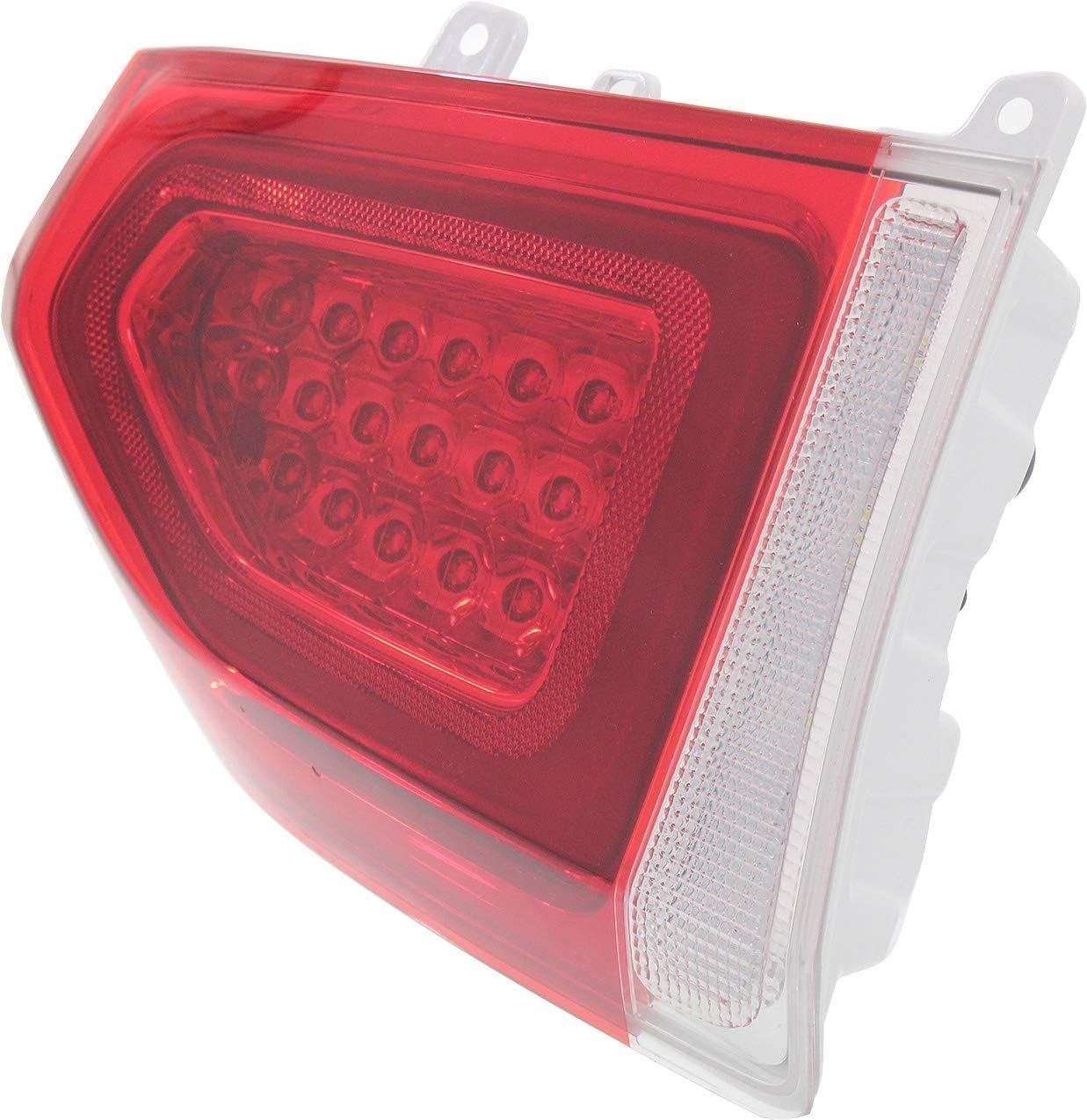 Tail Light Assembly Chrome Interior Left Driver Side Direct Replacement Compatible With 2015-2022 Chrysler 300 CH2800213 68400325AA