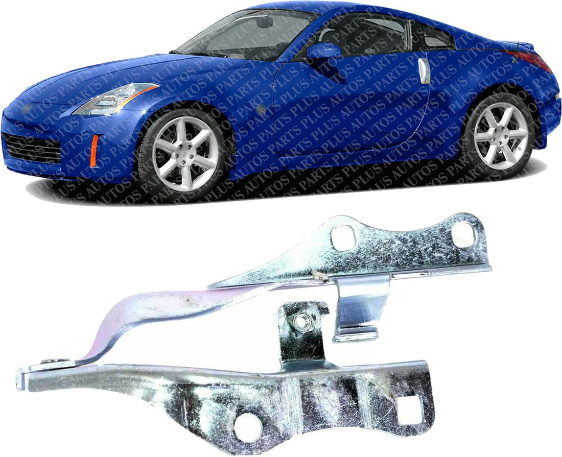Front Hood Hing Steel Left Driver Side Direct Replacement Compatible With 2003-2007 Nissan 350Z NI1236140 65401AL50A