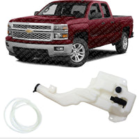 Front Washer Reservoir Tank Assembly Direct Replacement Compatible With 2014-2015 Chevrolet Silverado / GMC Sierra 1500 / 2015 2500HD 3500HD GM1288192 22954986-PFM