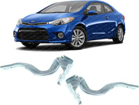 Set Of 2 Front Hood Hinge Right Passenger & Left Driver Side Direct Replacement Compatible With 2014-2018 Kia Forte/Koup / Forte5 KI1236132 KI1236131 79110A7600 79120A7600