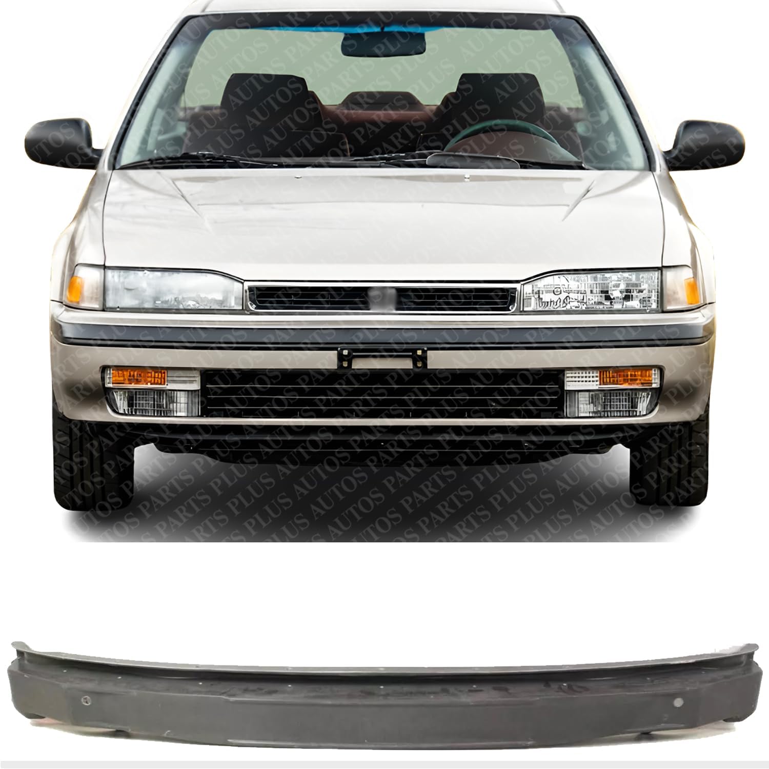 Front Bumper ReinForcement Fiberglass Direct Replacement Compatible With 1990-1993 Honda Accord HO1006124 71130SM4A01