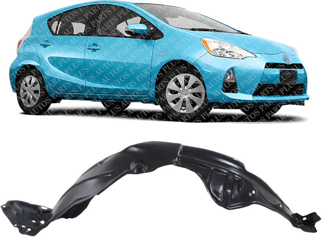 Front Fender Liner Right Passenger Side Direct Replacement Compatible With 2012-2014 Toyota Prius C TO1249185 5387552350