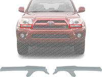 Set Of 2 Front Headlight Upper Filler Gray Right Passenger & Left Driver Side Direct Replacement Compatible With 2006-2009 Toyota 4Runner 5251235090B1 5251335090B1