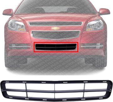 Front Bumper Grille Center Textured Direct Replacement Compatible With 2008-2012 Chevrolet Malibu GM1036119 15823704