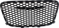 Front Grille Assembly Shiny Black Shell And Insert Direct Replacement Compatible With 2015-2022 Chrysler 300 CH1200393 5SW18DX8AE