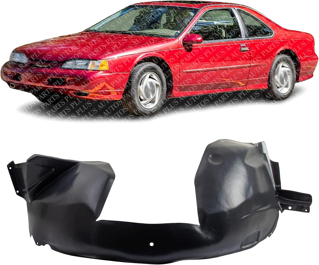 Front Fender Liner Left Driver Side Direct Replacement Compatible with 1996-1997 Ford Thunderbird/Mercury Cougar FO1250122 F6SZ16103AA