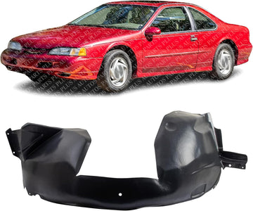 Front Fender Liner Left Driver Side Direct Replacement Compatible with 1996-1997 Ford Thunderbird/Mercury Cougar FO1250122 F6SZ16103AA