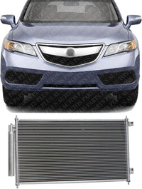 Front AC Condenser Aluminum Core Direct Replacement Compatible With 2013-2018 Acura RDX AC3030127 AC3030132 80110TX4A01 80110TX4A11