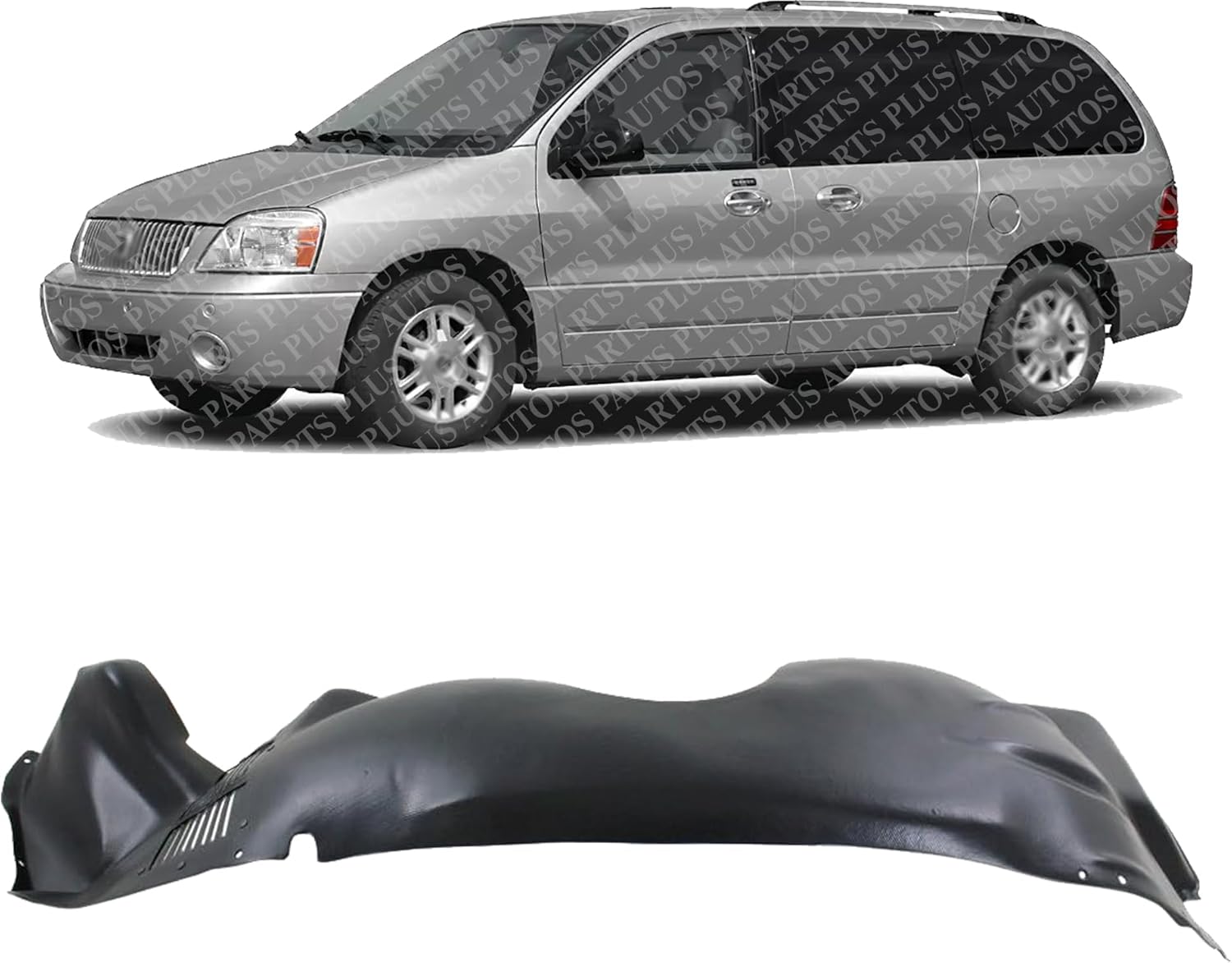 Front Fender Liner Left Driver Side Direct Replacement Compatible with 2004-2007 Ford Freestar/Mercury Monterey FO1248121 3F2Z16103BA