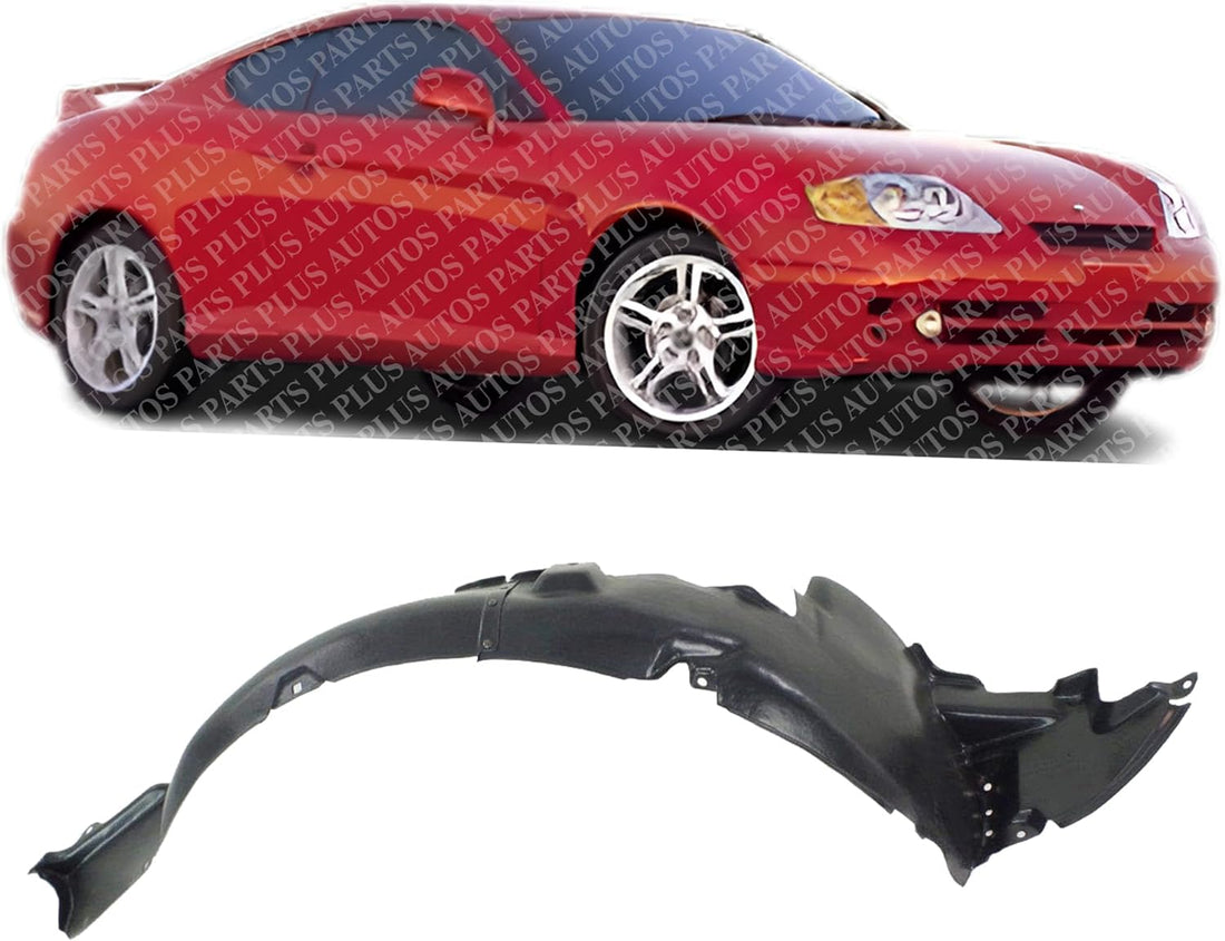 Front Fender Liner Right Passenger Side Direct Replacement Compatible With 2003-2004 Hyundai Tiburon HY1249110 868122C000