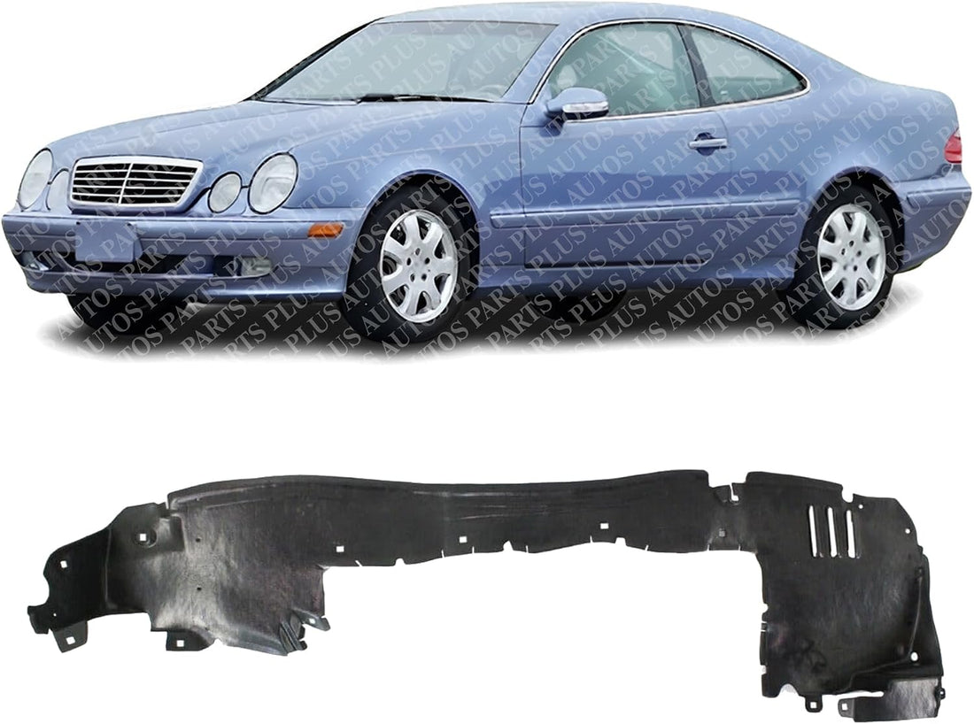 Front Fender Liner Rear Section Left Driver Side Direct Replacement Compatible With 2000-2002 Mercedes Benz CLK-Class MB1248134 2086985330