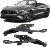Set of 2 Front Hood Hinge Steel Left Driver & Right Passenger Side Direct Replacement Compatible with 2018-2023 Ford Mustang FO1236179 FO1236178 JR3Z16796A R3Z16797A