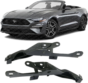 Set of 2 Front Hood Hinge Steel Left Driver & Right Passenger Side Direct Replacement Compatible with 2018-2023 Ford Mustang FO1236179 FO1236178 JR3Z16796A R3Z16797A