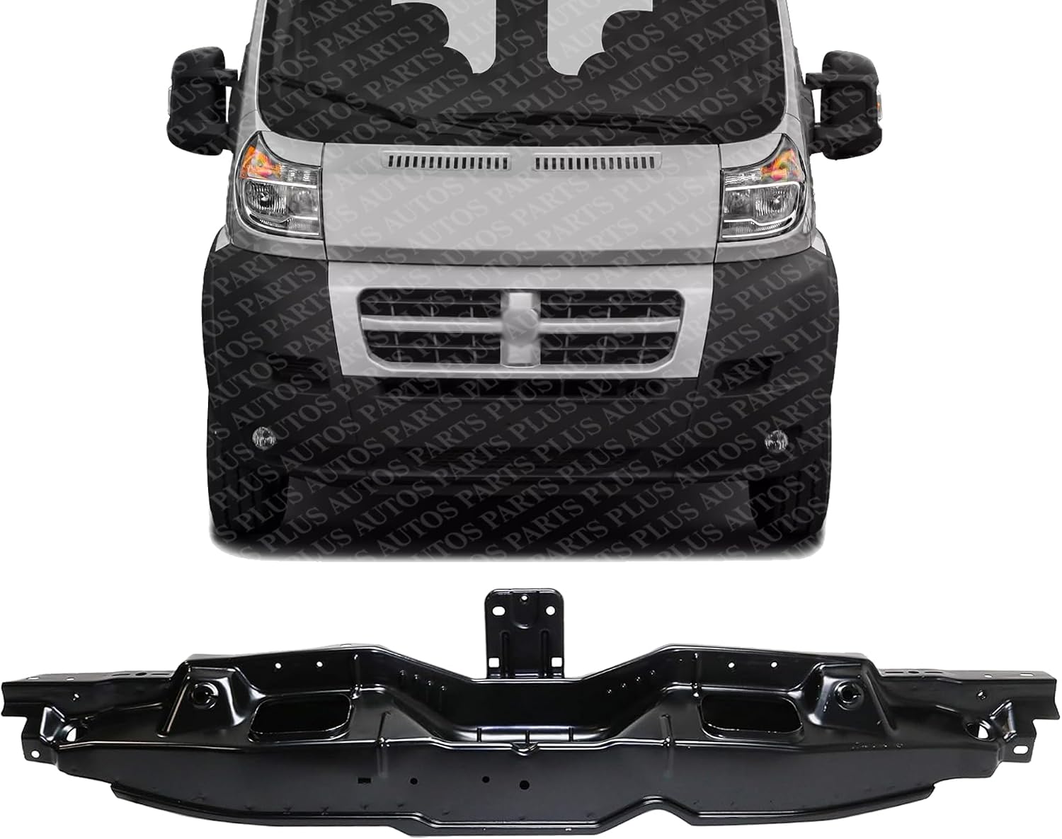 Front Radiator Upper Support Steel Direct Replacement Compatible With 2014-2021 Ram ProMaster Van CH1225269 68100667AE 68100667AD