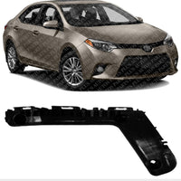 Front Bumper Retainer Mounting Brace Bracket Right Passenger Side Direct Replacement Compatible With 2014-2016 Toyota Corolla TO1043123 5211502240