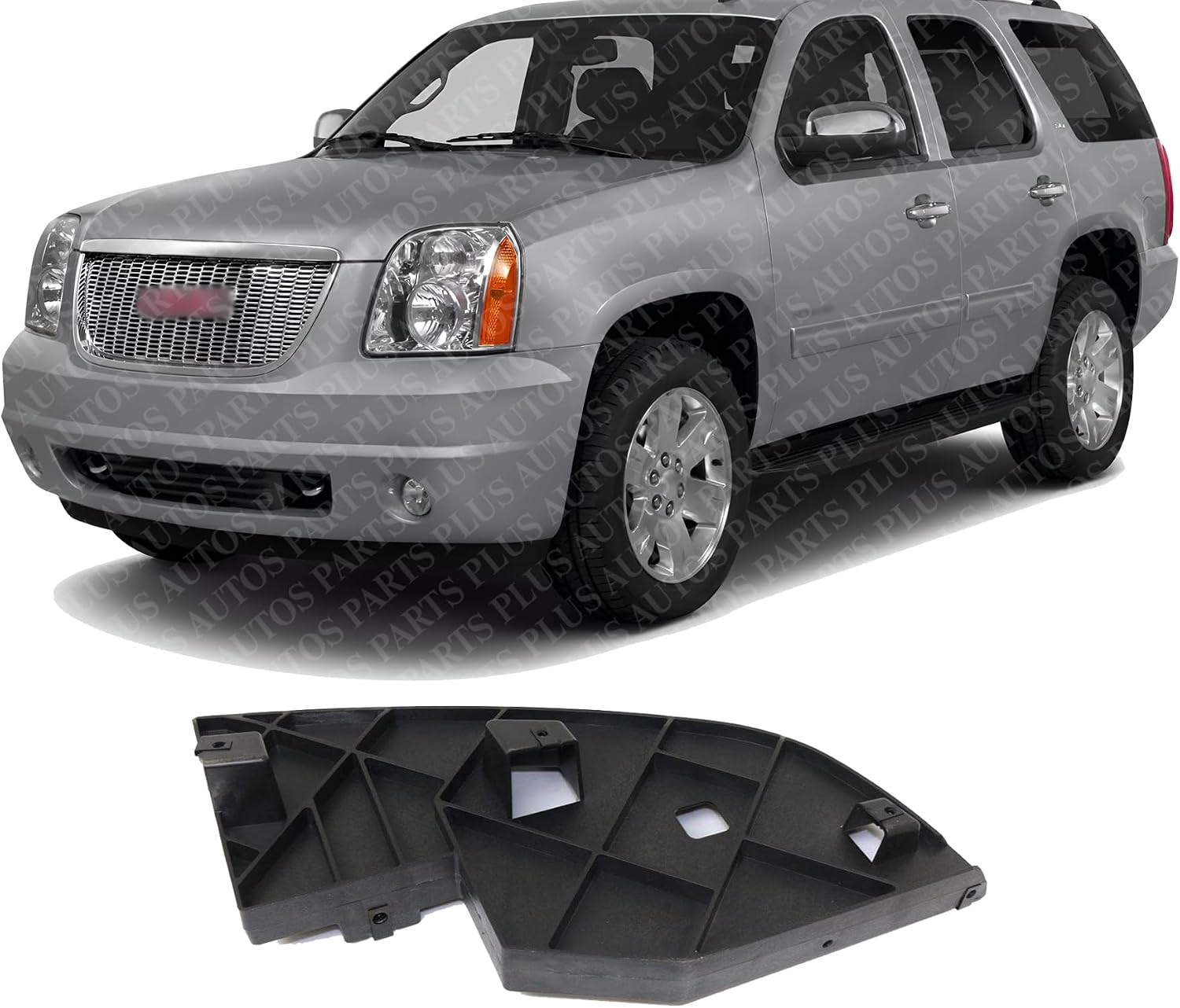 Front Bumper Outer Filler Left Driver Side Direct Replacement Compatible With 2007-2014 GMC Yukon/XL GM1088179 10376175