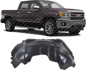 Front Fender Liner Right Passenger Side Direct Replacement Compatible With 2014-2018 GMC Sierra 1500 GM1249239 23496265-PFM