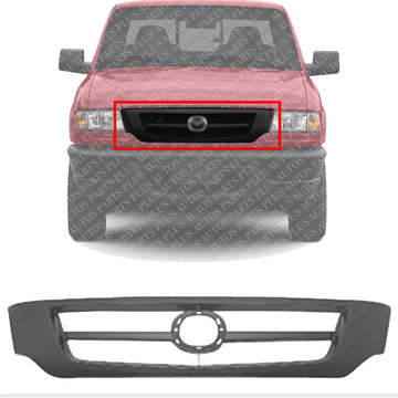 AUTOS PARTS PLUS Front Grille Assembly Primed Plastic Direct Replacement Compatible With 2001-2008 Mazda B3000 / 2001-2010 B2300 MA1200168 1F2250710CC