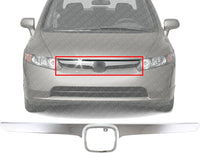 Front Grille Molding Chrome Direct Replacement Compatible With 2006-2008 Honda Civic HO1200172 71122SNAA00
