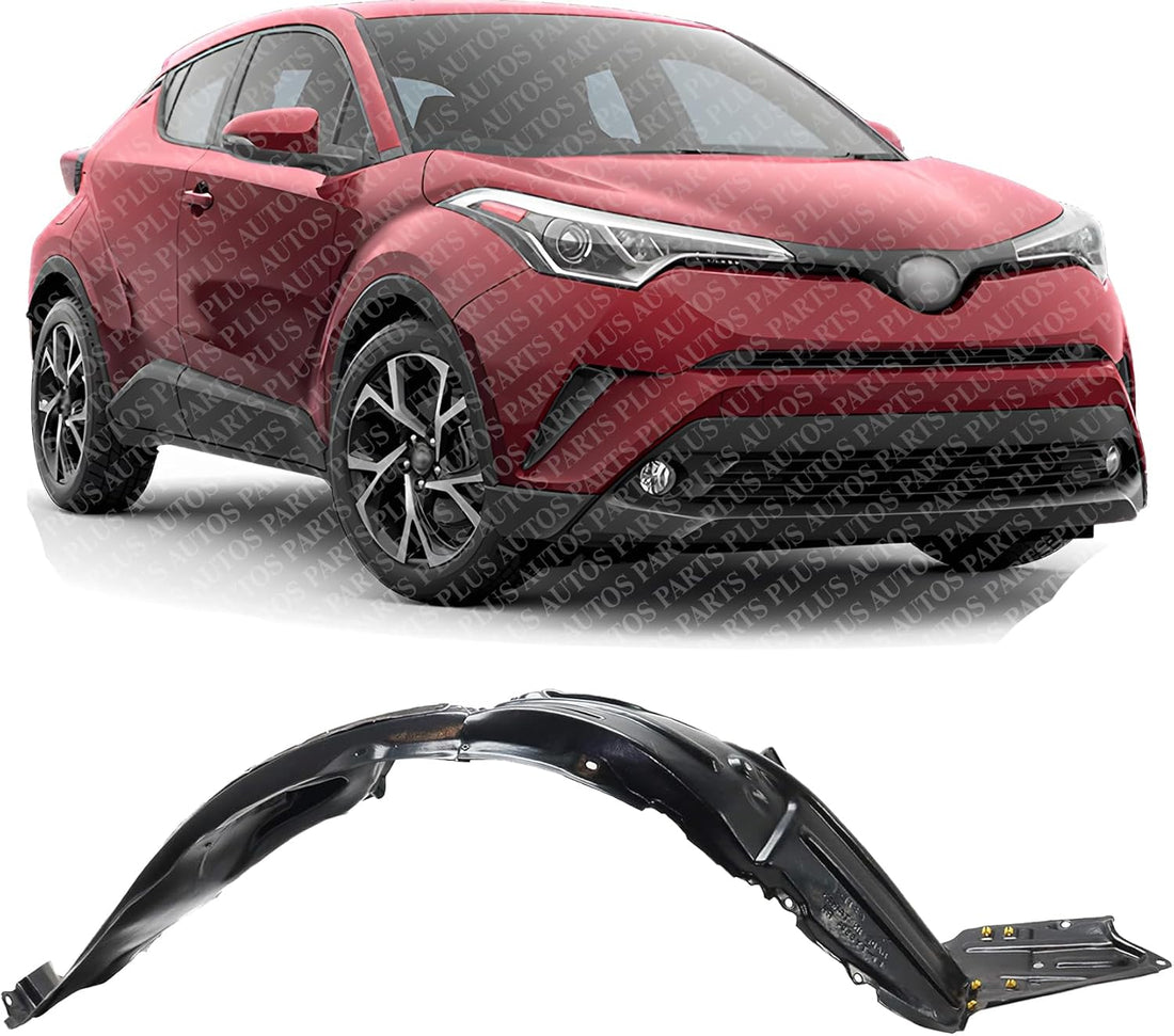 Front Fender Liner Right Passenger Side Direct Replacement Compatible with 2018-2019 Toyota C-HR TO1249222 53875F4021