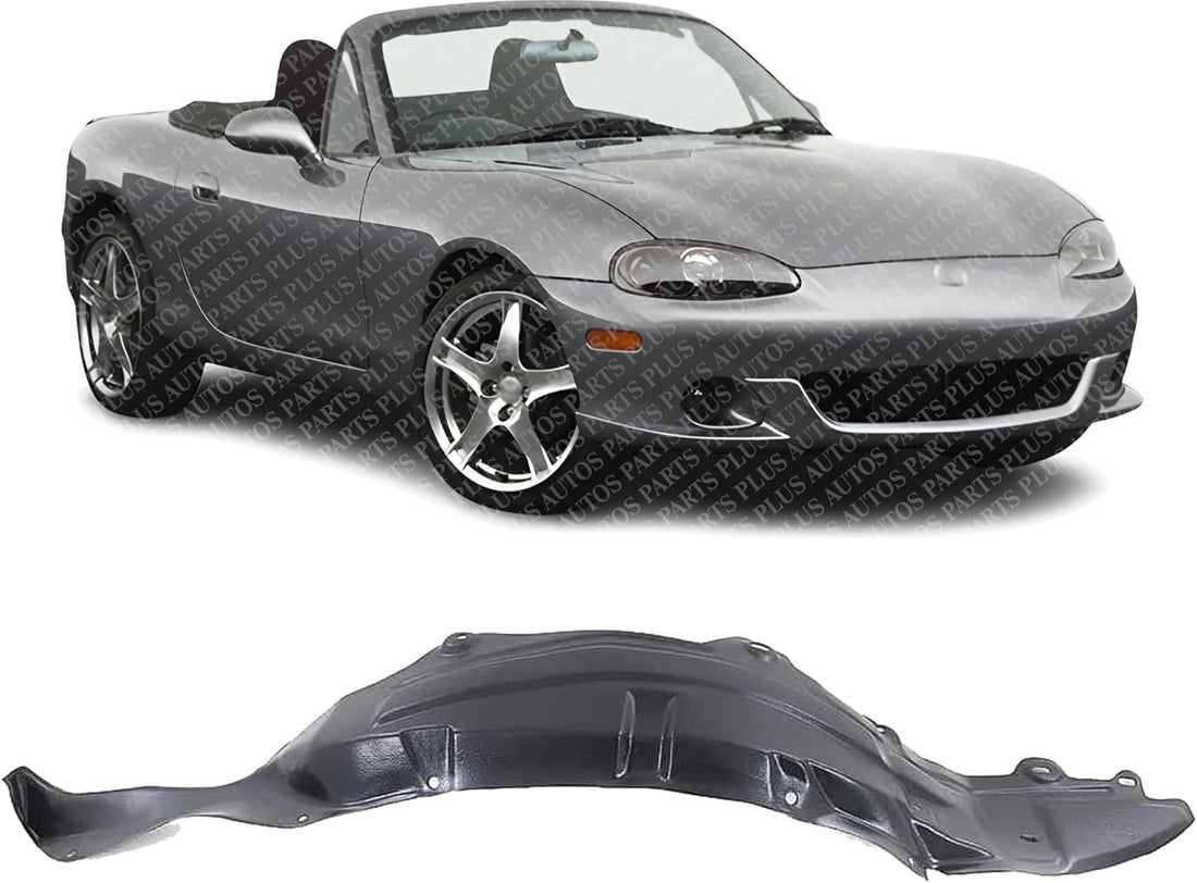 Front Fender Liner Right Passenger Side Direct Replacement Compatible With 1999-2005 Mazda Miata MA1249122 NC1056131F