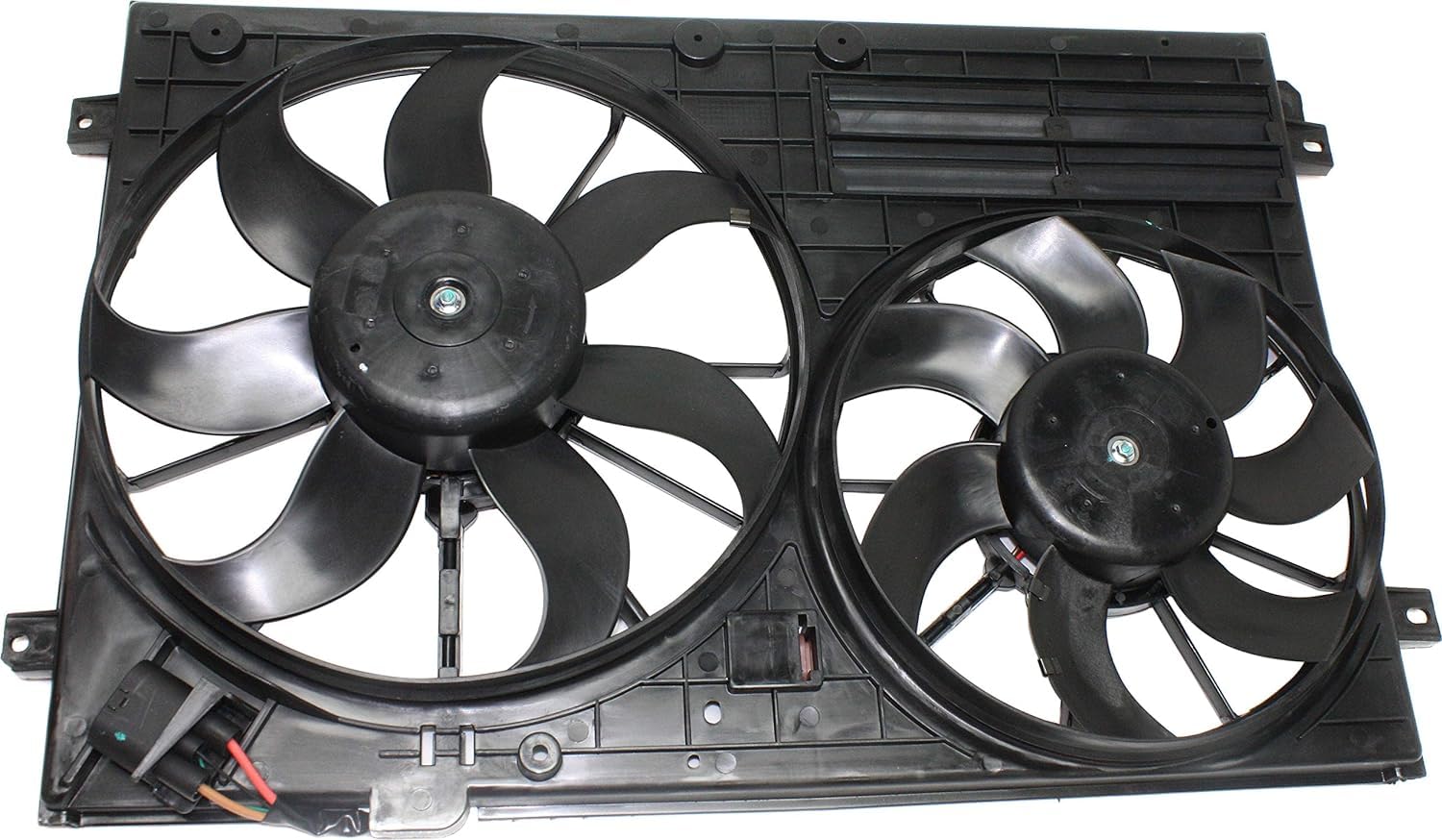 Radiator Condenser Cooling Fan Assembly Direct Replacement Compatible with 2005-2016 Volkswagen Jetta VW3117106 1K0121205AJ-PFM 1K0959455ET