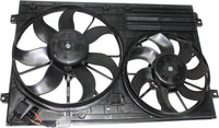 Radiator Condenser Cooling Fan Assembly Direct Replacement Compatible with 2005-2016 Volkswagen Jetta VW3117106 1K0121205AJ-PFM 1K0959455ET