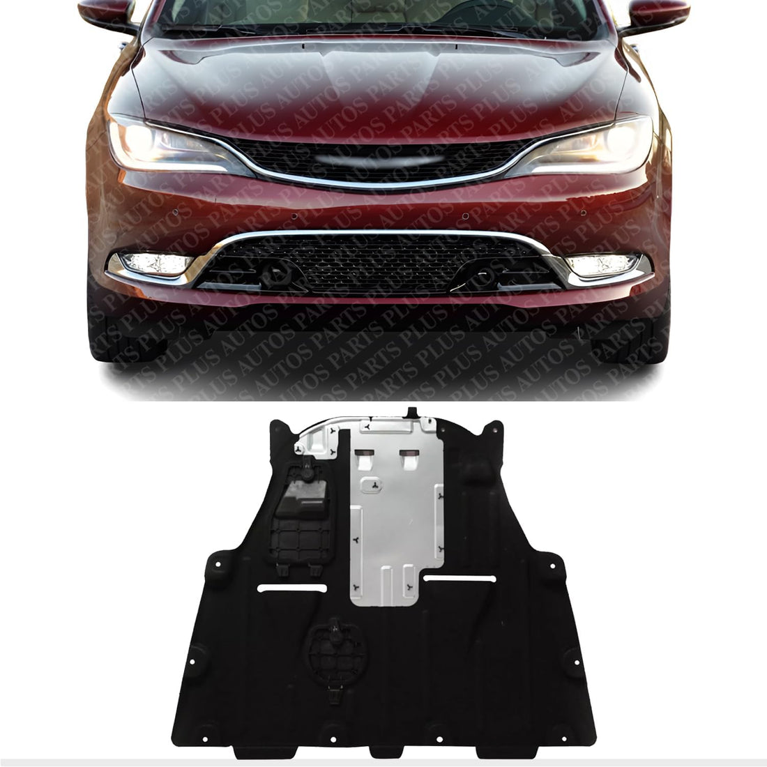 Front Engine Splash Shield Under Cover Direct Replacement Compatible with 2015-2017 Chrysler 200 CH1228157 68102931AB