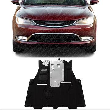 Front Engine Splash Shield Under Cover Direct Replacement Compatible with 2015-2017 Chrysler 200 CH1228157 68102931AB