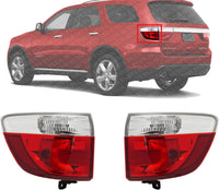 Set Of 2 Tail Light Outer Assembly Right Passenger & Left Driver Side Direct Replacement Compatible With 2011-2013 Dodge Durango CH2805103 CH2804103 55079136AG 55079137AG