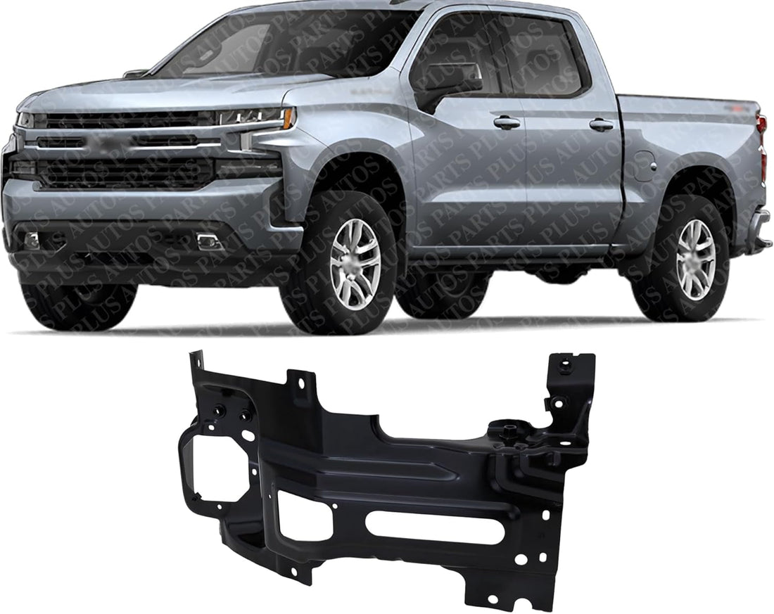 Front Bumper Impact Bar Bracket Steel Direct Replacement Compatible With 2015-2019 Chevrolet Silverado 2500HD 3500HD GM1066200 23469230