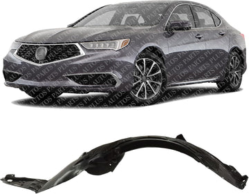 Front Fender Liner Left Driver Side Direct Replacement Compatible With 2018-2020 Acura TLX AC1248138 74150TZ3A01