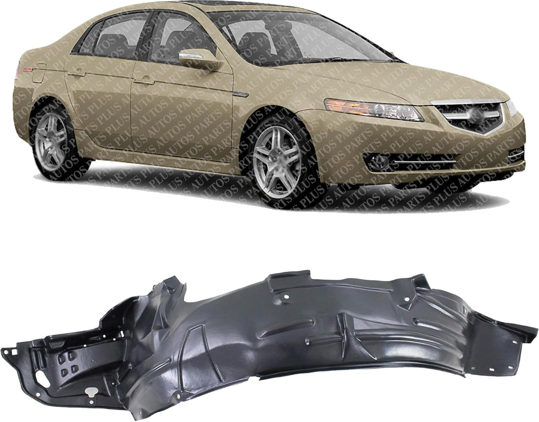 Front Fender Liner Right Passenger Side Direct Replacement Compatible With 2004-2008 Acura TL AC1249117 74100SEPA10