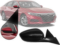 Front Power Mirror Manual Folding Primed Right Passenger Side Direct Replacement Compatible With 2018-2022 Honda Accord HO1321328 76208TVAA02 76201TVAA01ZJ