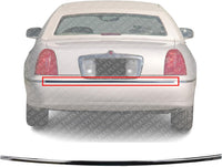 Rear Center Bumper Molding Chrome Direct Replacement Compatible With 1998-2002 Lincoln Town Car FO1157243 F8VZ17C830BA