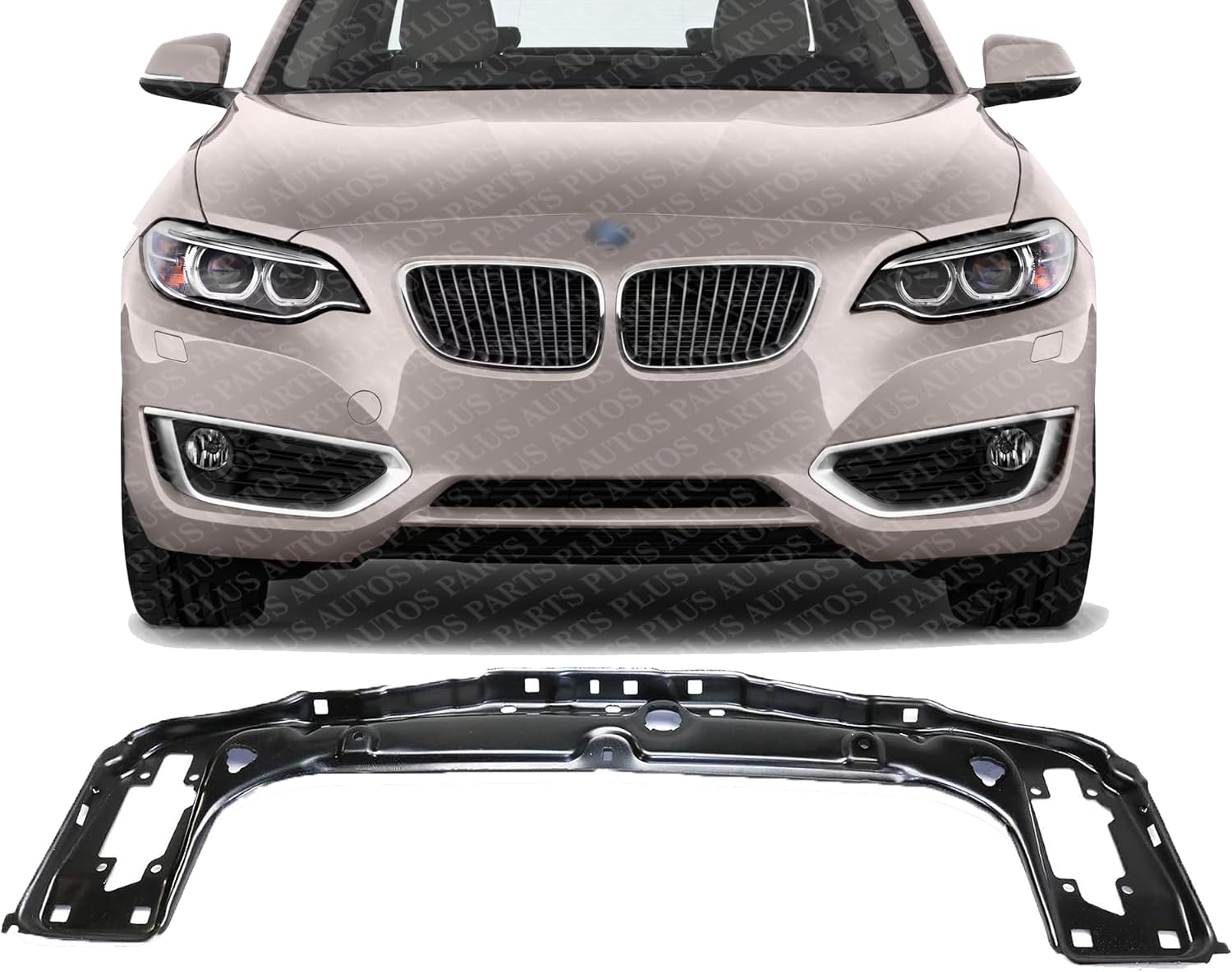 Front Upper Radiator Support Panel Steel Direct Replacement Compatible With 2012-2019 BMW 3-Series / 2014-2021 2-Series / 2014-2020 4-Series BM1225136 51647245786